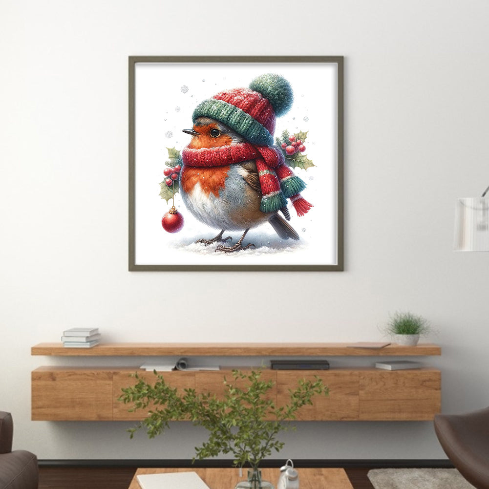 Robin - 18CT Stamped Cross Stitch 30*30CM