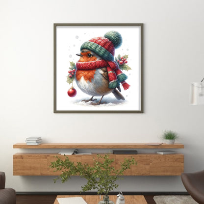 Robin - 18CT Stamped Cross Stitch 30*30CM