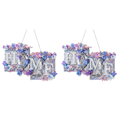 Acrylic Sweet Home Single-Sided Diamond Painting Hanging Pendant for Wall Decor