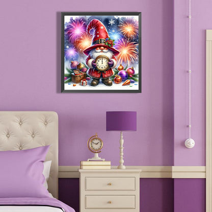 Goblin Clock New Year - Full Round Drill Diamond Painting 40*40CM