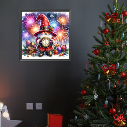 Goblin Clock New Year - Full Round Drill Diamond Painting 40*40CM