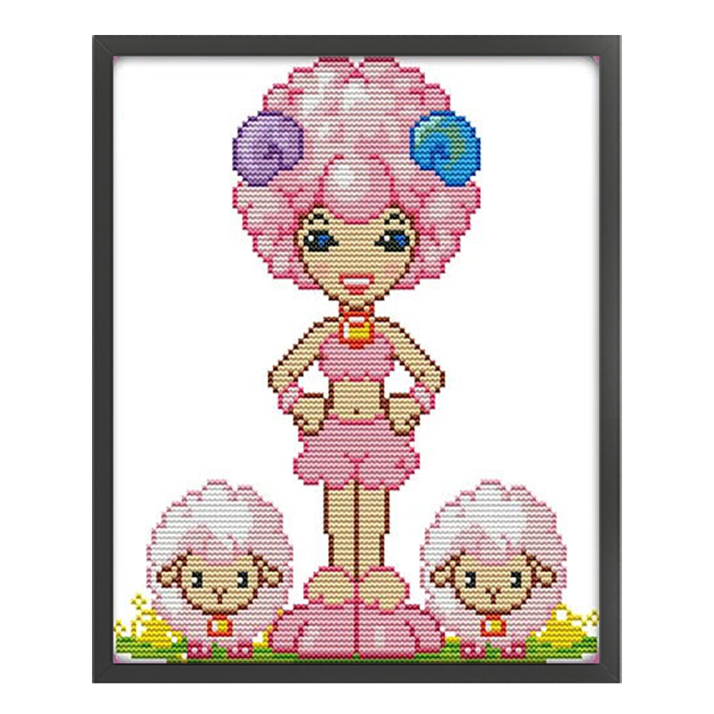 Aries - 14CT Stamped Cross Stitch 23*28CM(Joy Sunday)