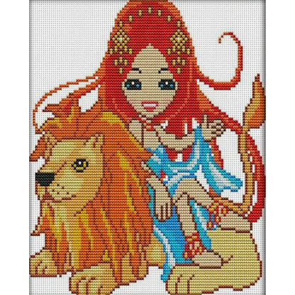 Leo - 14CT Stamped Cross Stitch 23*27CM(Joy Sunday)