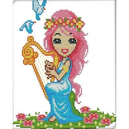 Virgo - 14CT Stamped Cross Stitch 22*26CM(Joy Sunday)