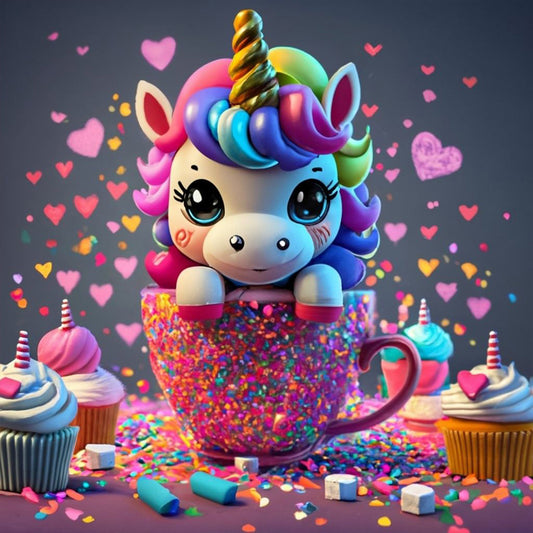 Cartoon Minifigure-Color Pony - Full Round Drill Diamond Painting 30*30CM