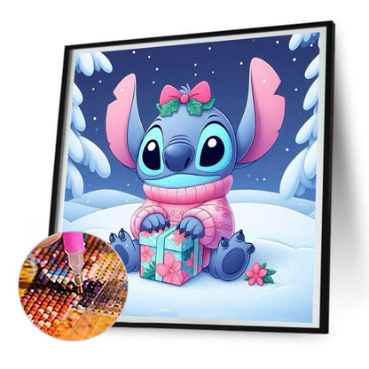 Stitch And Christmas Gifts - Full Round Drill Diamond Painting 30*30CM