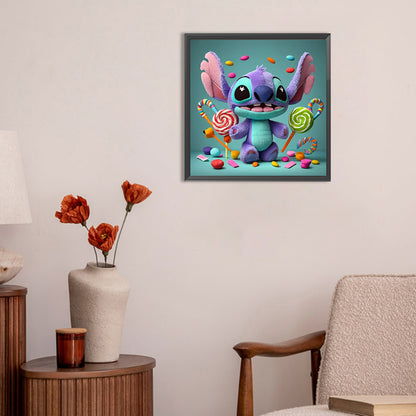 Candy And Stitch - Full Round Drill Diamond Painting 30*30CM
