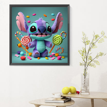 Candy And Stitch - Full Round Drill Diamond Painting 30*30CM