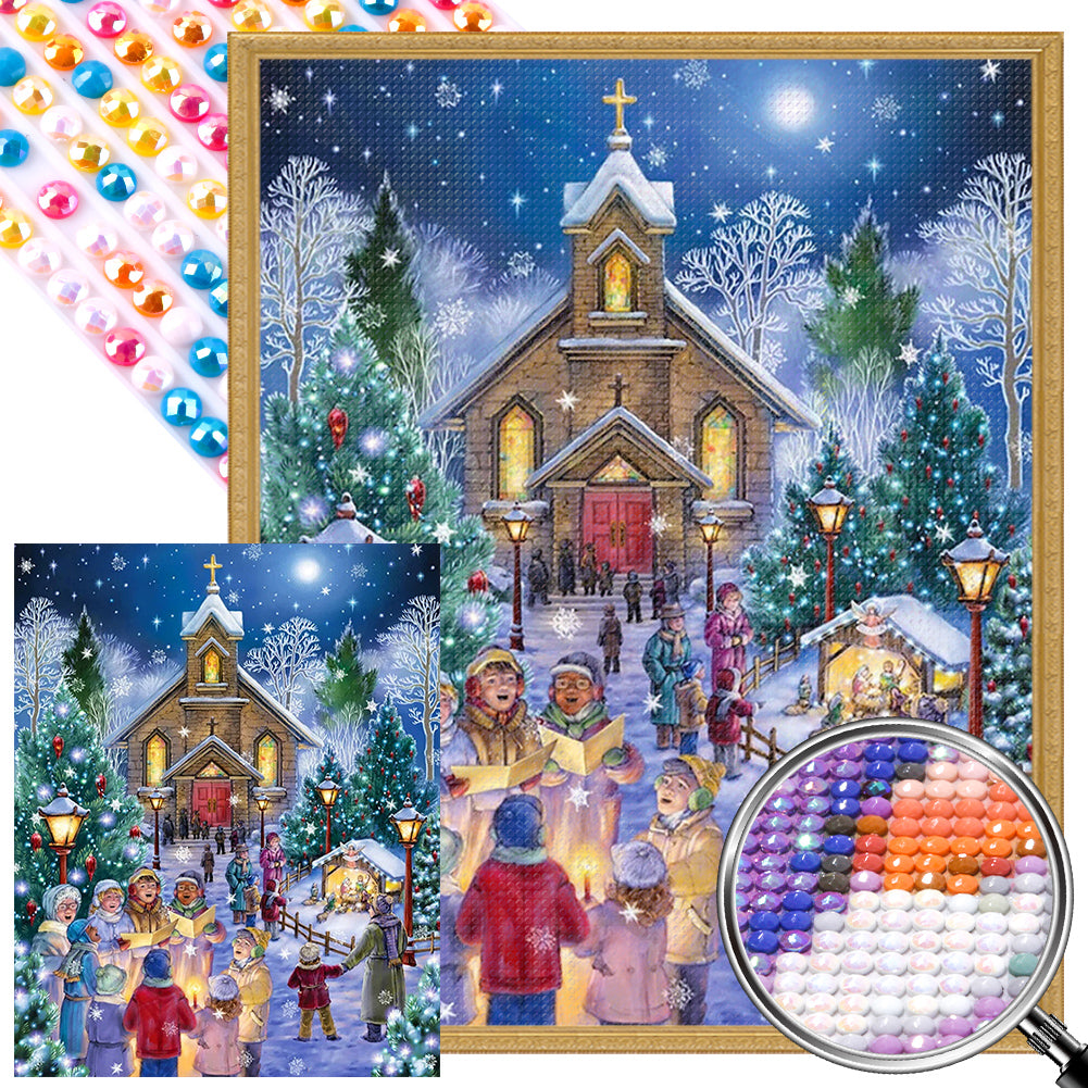 Christmas Choir - Full AB Round Drill Diamond Painting 40*50CM