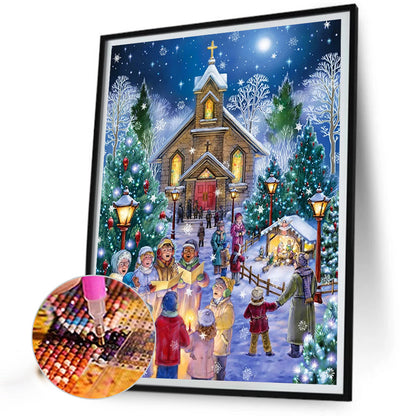 Christmas Choir - Full AB Round Drill Diamond Painting 40*50CM