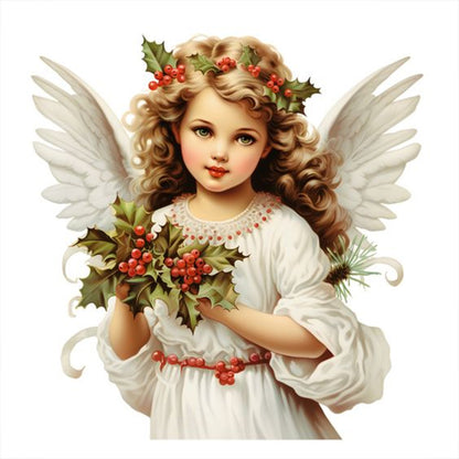 Christmas Angel - Full Round Drill Diamond Painting 30*30CM