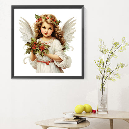 Christmas Angel - Full Round Drill Diamond Painting 30*30CM