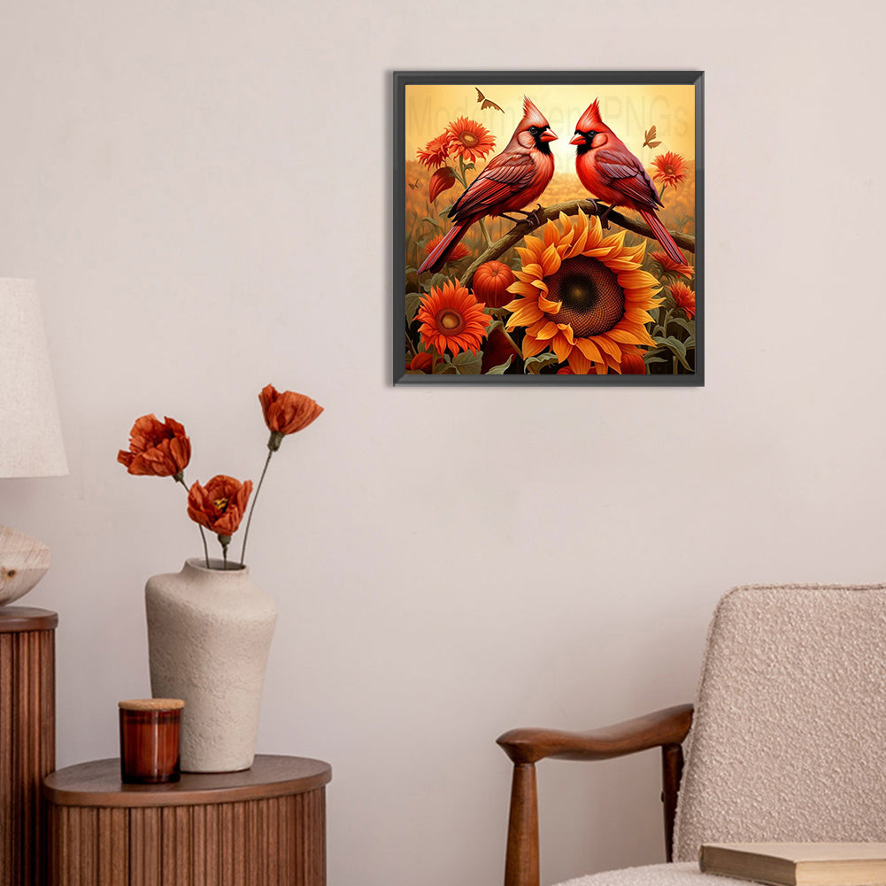 Cardinal - Full Round Drill Diamond Painting 30*30CM