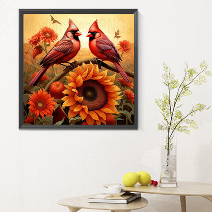 Cardinal - Full Round Drill Diamond Painting 30*30CM