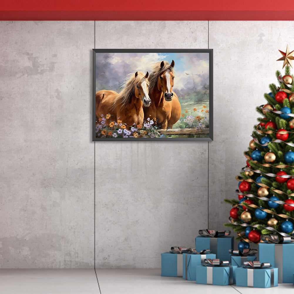 Horse - Full Square Drill Diamond Painting 40*30CM