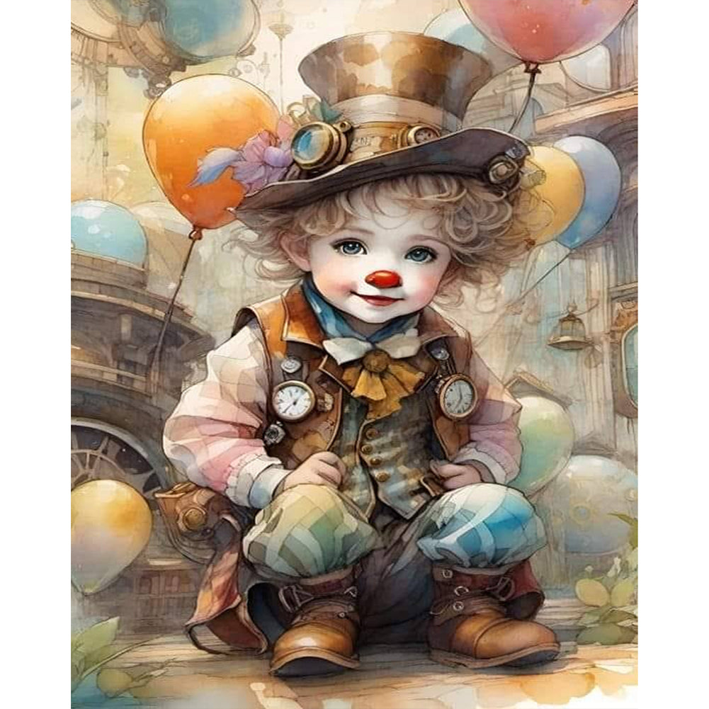 Clown - Full Square Drill Diamond Painting 40*50CM