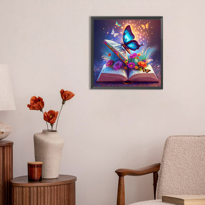 Colorful Butterfly - Full Round Drill Diamond Painting 30*30CM