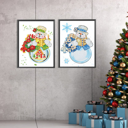 Snowman - Special Shaped Drill Diamond Painting 30*40CM