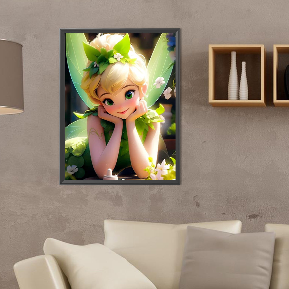 Wonderful Fairy Tinker Bell - Full Round Drill Diamond Painting 30*40CM