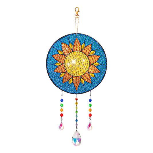 Suncatcher Double Sided Crystal Painting Ornaments for Windows Decor (Gerbera)