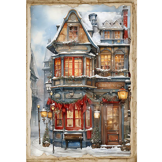 Winter Cabin - 11CT Stamped Cross Stitch 40*60CM