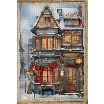 Winter Cabin - 11CT Stamped Cross Stitch 40*60CM