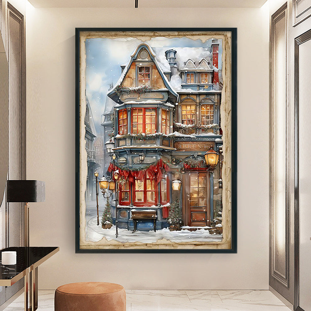 Winter Cabin - 11CT Stamped Cross Stitch 40*60CM