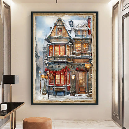 Winter Cabin - 11CT Stamped Cross Stitch 40*60CM