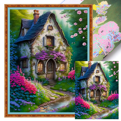 Dream Tree House - 16CT Stamped Cross Stitch 45*60CM