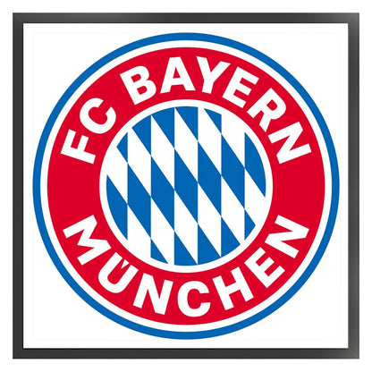 Bayern Munich Football Club Logo - 11CT Stamped Cross Stitch 40*40CM