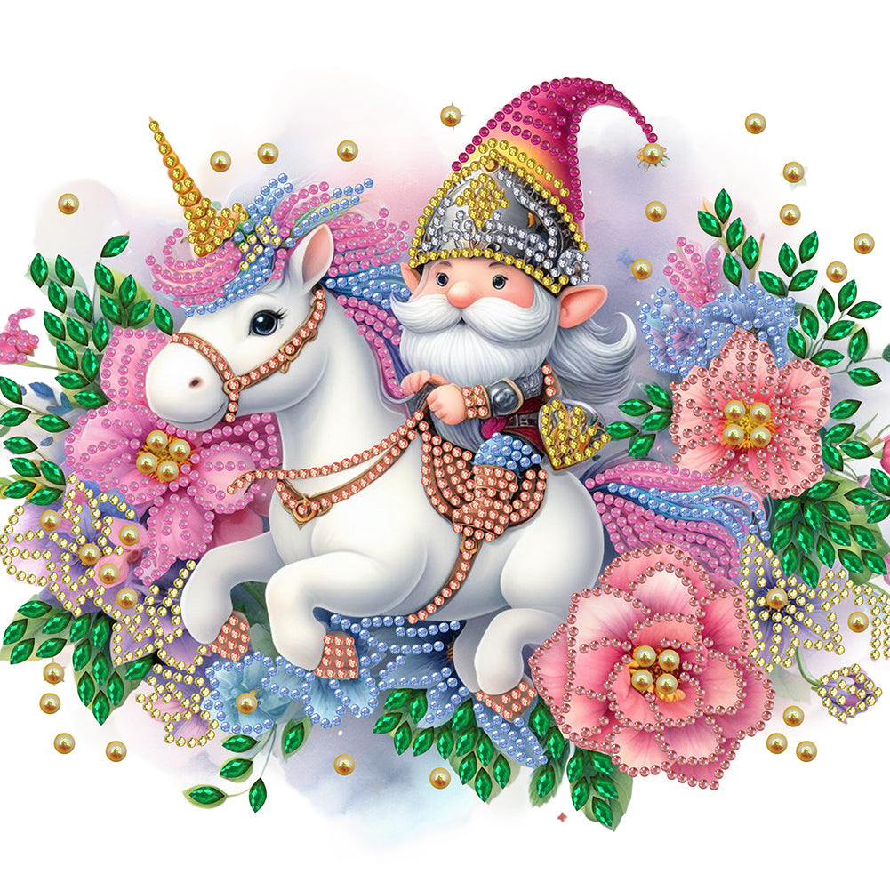 Unicorn Knight Goblin - Special Shaped Drill Diamond Painting 30*30CM