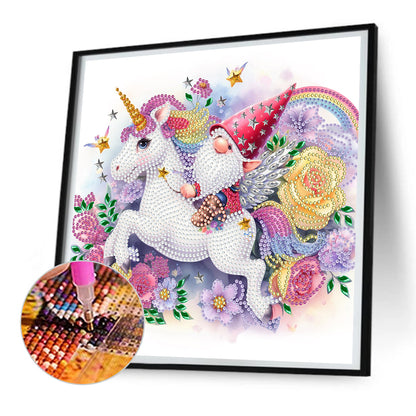 Unicorn Knight Goblin - Special Shaped Drill Diamond Painting 30*30CM