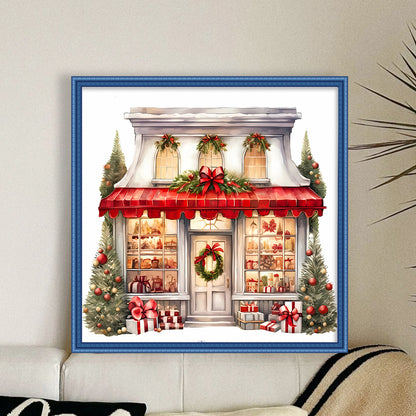 Christmas Shop - 18CT Counted Cross Stitch 35*35CM