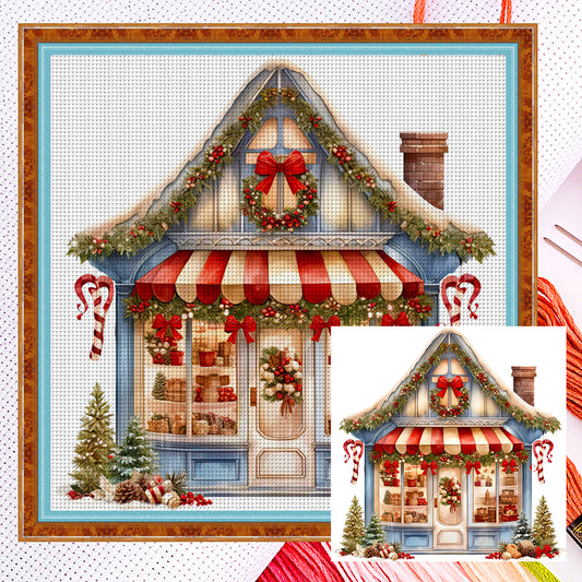 Christmas Shop - 18CT Counted Cross Stitch 35*35CM