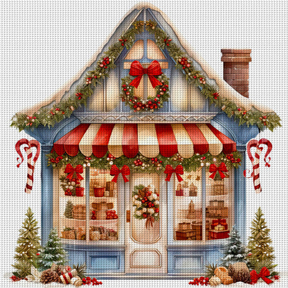 Christmas Shop - 18CT Counted Cross Stitch 35*35CM