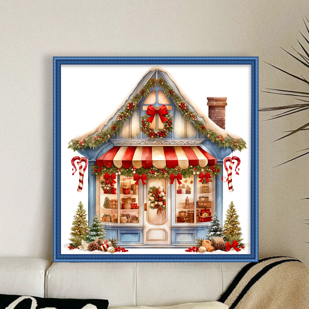 Christmas Shop - 18CT Counted Cross Stitch 35*35CM