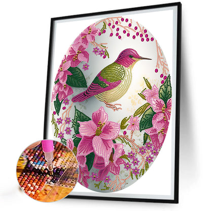 Easter Egg Hummingbird - Special Shaped Drill Diamond Painting 30*40CM