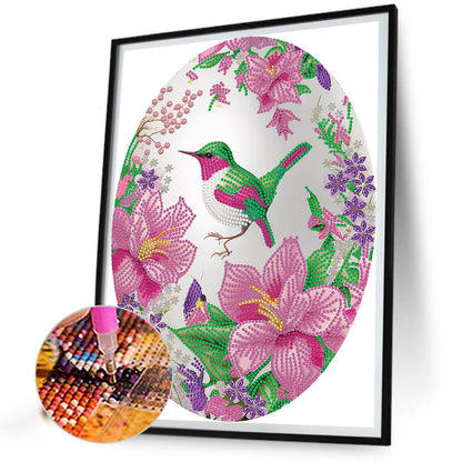 Easter Egg Hummingbird - Special Shaped Drill Diamond Painting 30*40CM