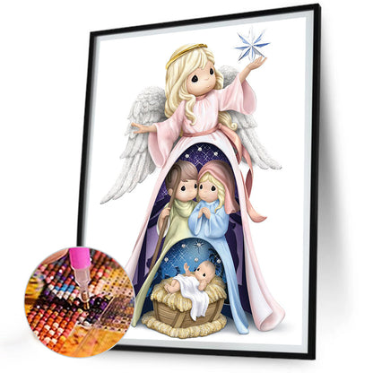 Precious Moments Doll Jesus Angel - Full Round Drill Diamond Painting 30*40CM