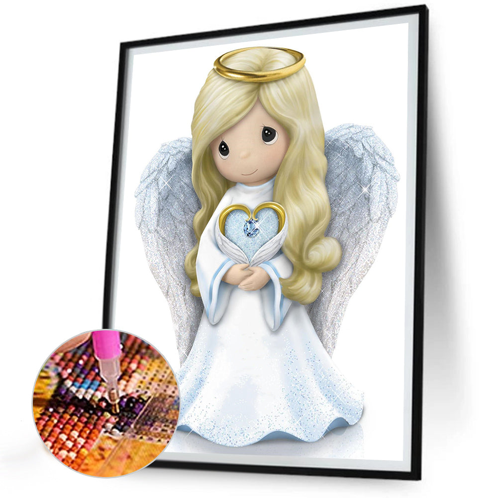 Precious Moments Doll Jesus Angel - Full Round Drill Diamond Painting 30*40CM