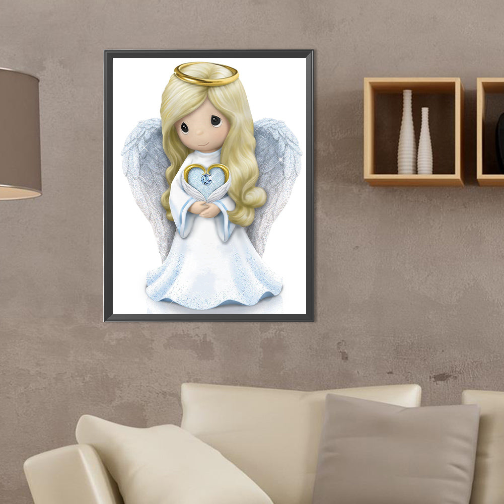 Precious Moments Doll Jesus Angel - Full Round Drill Diamond Painting 30*40CM