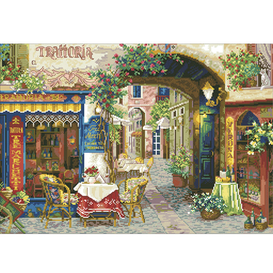 Verona Cafe - 11CT Stamped Cross Stitch 70*54CM