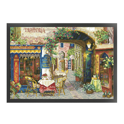 Verona Cafe - 11CT Stamped Cross Stitch 70*54CM