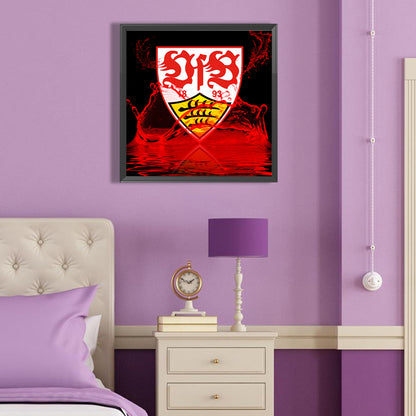 Stuttgart Football Club Logo - Full Round Drill Diamond Painting 40*40CM
