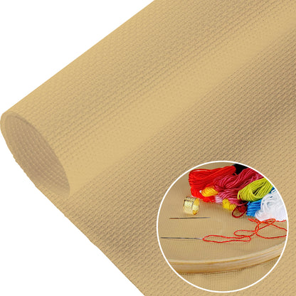 5 pcs 11 Count Embroidery Cross Cotton Fabric for Embroidery Beginner (12x16in)