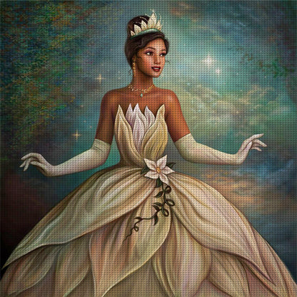 Disney-Princess Tiana - 11CT Stamped Cross Stitch 40*40CM