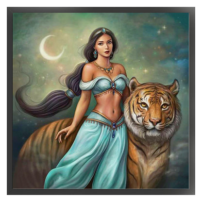 Disney-Princess Jasmine - 11CT Stamped Cross Stitch 40*40CM