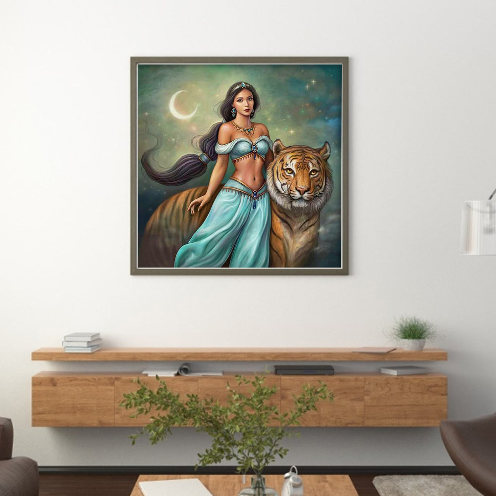 Disney-Princess Jasmine - 11CT Stamped Cross Stitch 40*40CM