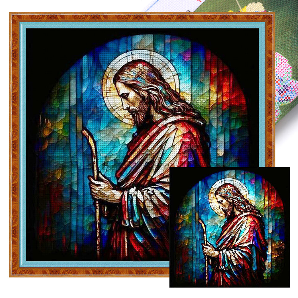 Priest - 11CT Stamped Cross Stitch 40*40CM