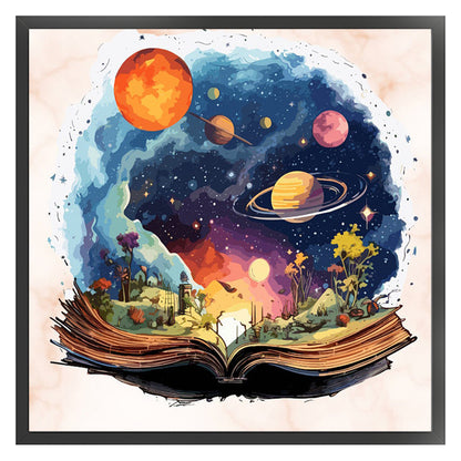 Planet Magic Book - 11CT Stamped Cross Stitch 50*50CM